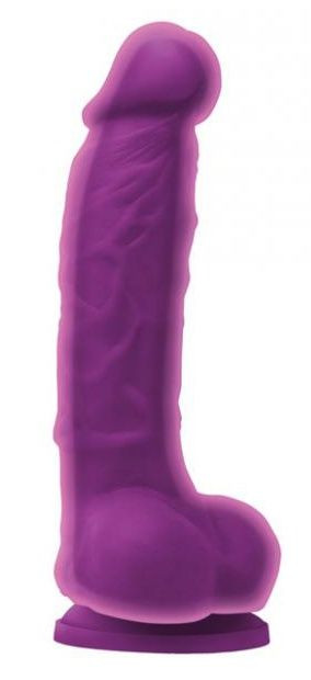 Фиолетовый фаллоимитатор с двойным слоем  Dual Density 5" - 17,8 см., NS Novelties