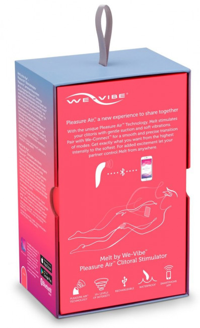 Розовый вакуум-волновой стимулятор клитора We-Vibe Melt, We-vibe