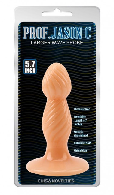 Телесная анальная втулка Large Wave Probe - 14,5 см. Телесная анальная втулка Large Wave Probe - 14,5 см.