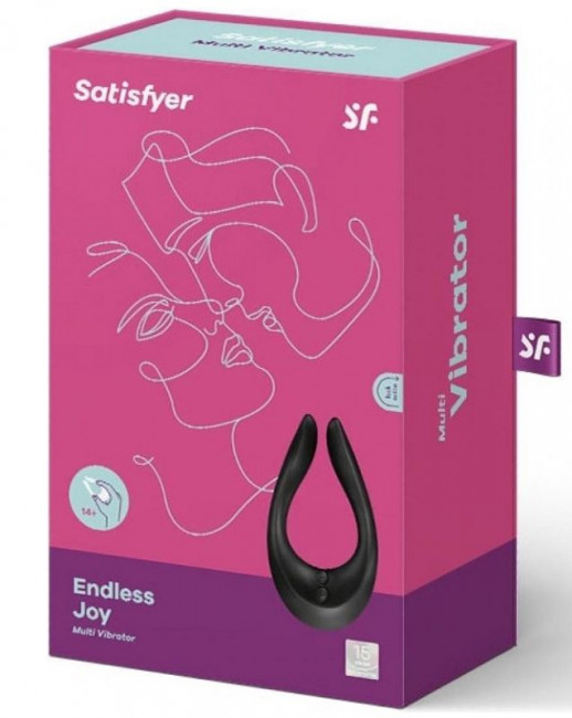 Чёрный многофункциональный стимулятор для пар Satisfyer Partner Multifun 2, Satisfyer