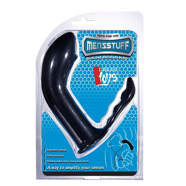 Чёрный стимулятор простаты PROSTATE PLUG - 12,5 см., Dream Toys Чёрный стимулятор простаты PROSTATE PLUG - 12,5 см., Dream Toys
