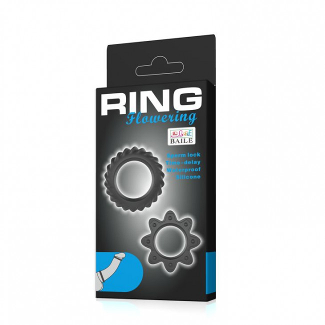 Набор ребристых эрекционных колец Ring Flowering, Baile