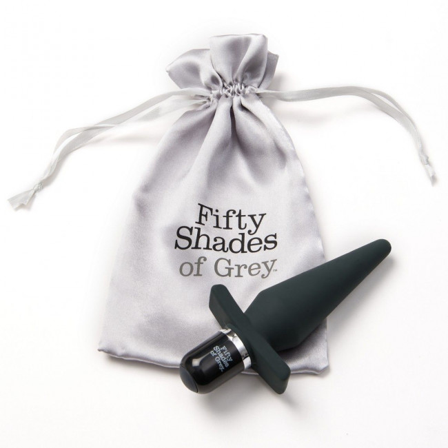 Черная анальная пробка с вибрацией Delicious Fullness Vibrating Butt Plug - 14 см., Fifty Shades of Grey Черная анальная пробка с вибрацией Delicious Fullness Vibrating Butt Plug - 14 см., Fifty Shades of Grey