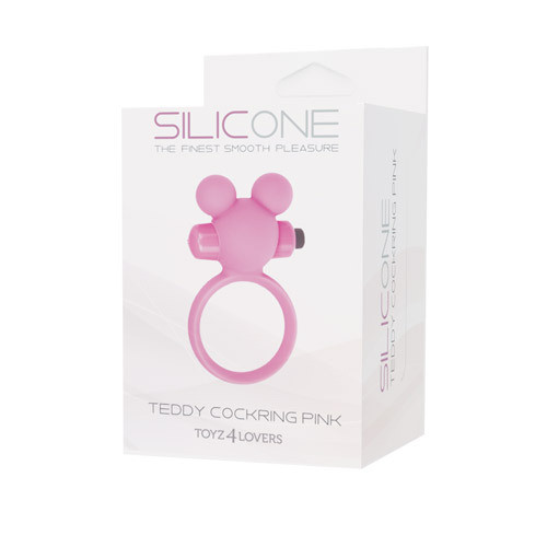 Розовое эрекционное виброкольцо TEDDY COCKRING SILICONE , Toyz4lovers Розовое эрекционное виброкольцо TEDDY COCKRING SILICONE , Toyz4lovers