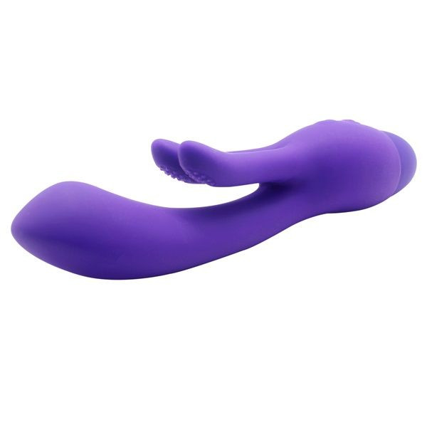 Фиолетовый вибратор INDULGENCE Frolic Bunny - 18,5 см. Фиолетовый вибратор INDULGENCE Frolic Bunny - 18,5 см.