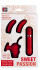 Красная вибропуля с 3 мягкими насадками NEON SWEET PASSION 10FUNC. VIBRATOR KIT, Dream Toys