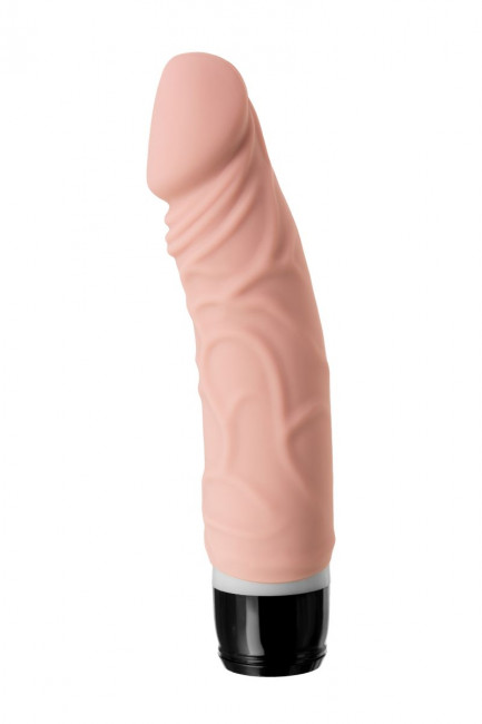 Реалистичный телесный вибратор A-Toys - 19,3 см., A-toys