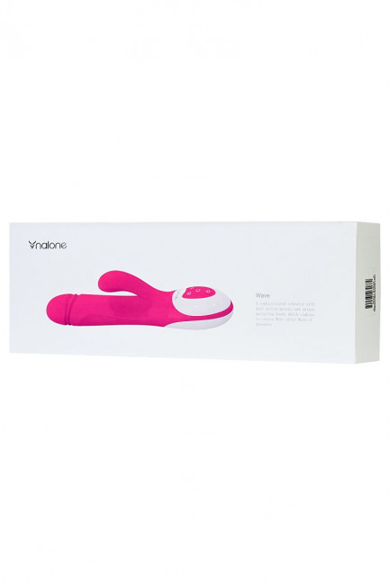 Розовый вибратор Nalone Wave - 26 см., Nalone