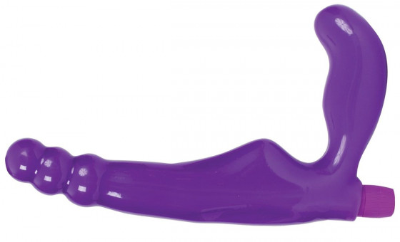 Фиолетовый безремневой вибрострапон Gal Pal Strap-On 6" Strapless Harness - 17 см., Doc Johnson