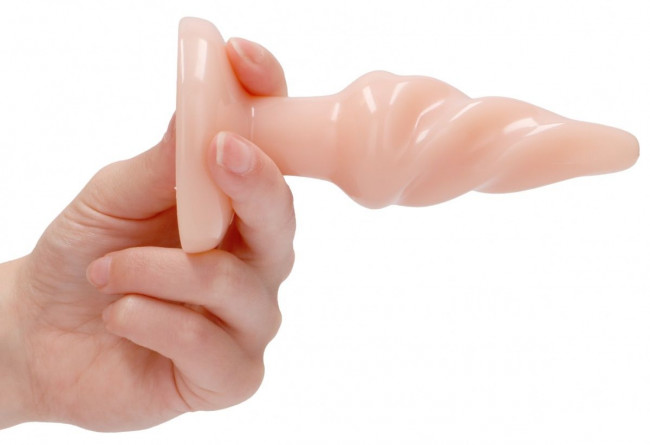 Телесная витая анальная пробка Rounded 5 Inch - 12,7 см. Телесная витая анальная пробка Rounded 5 Inch - 12,7 см.
