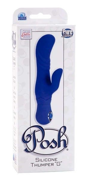 Синий вибромассажер точки G серии Posh, California Exotic Novelties