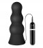 Чёрная анальная втулка большого размера с вибрацией MENZSTUFF VIBRATING BUTTCRASHER PAWN - 20 см., Dream Toys