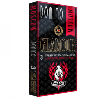 Презервативы  DOMINO Glamour Moscow - 3 шт., Domino