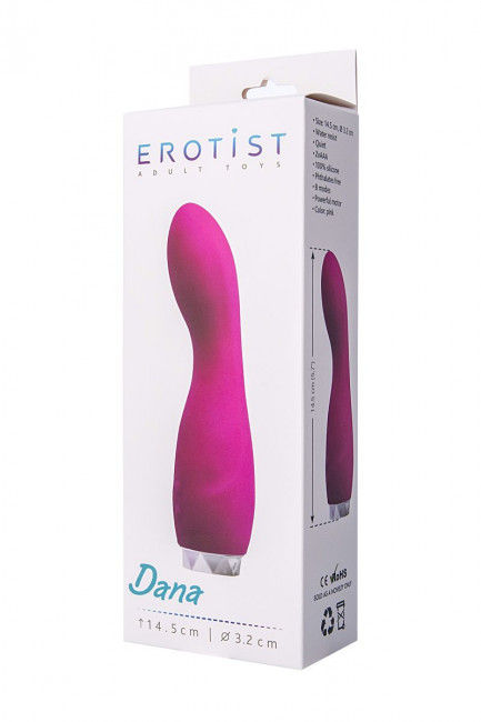 Розовый мини-вибратор Erotist Dana - 14,5 см., Erotist