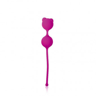 Ярко-розовые вагинальные шарики с ушками Cosmo, Bior toys