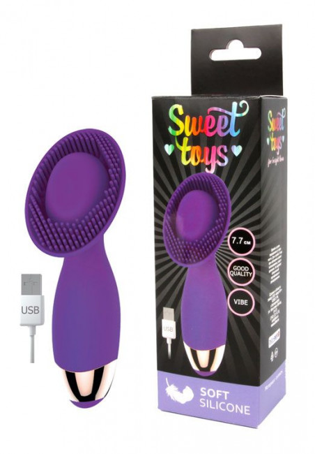 Фиолетовый фантазийный вибромассажер с 10 режимами вибрации, Bior toys
