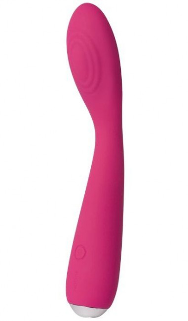 Ярко-розовый G-стимулятор IRIS Clitoral & G-spot Vibrator - 18 см., Svakom