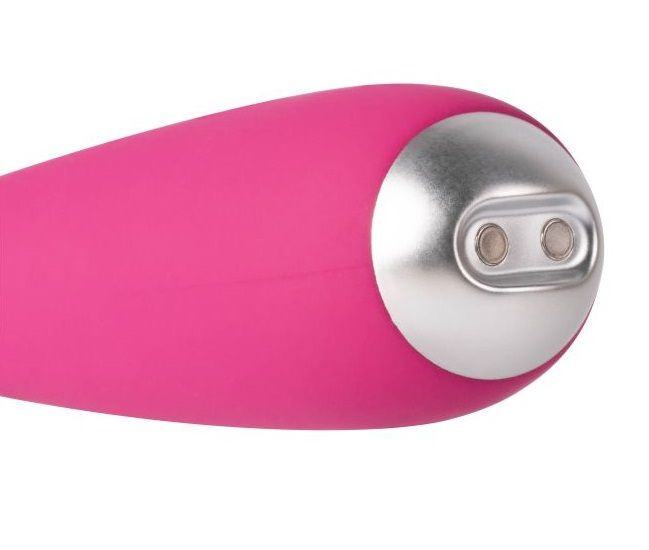 Ярко-розовый G-стимулятор IRIS Clitoral & G-spot Vibrator - 18 см., Svakom
