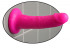 Ярко-розовый фаллоимитатор 6" Slim Dillio - 17 см., Pipedream