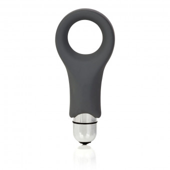 Серое виброкольцо Embrace Couples Ring , California Exotic Novelties