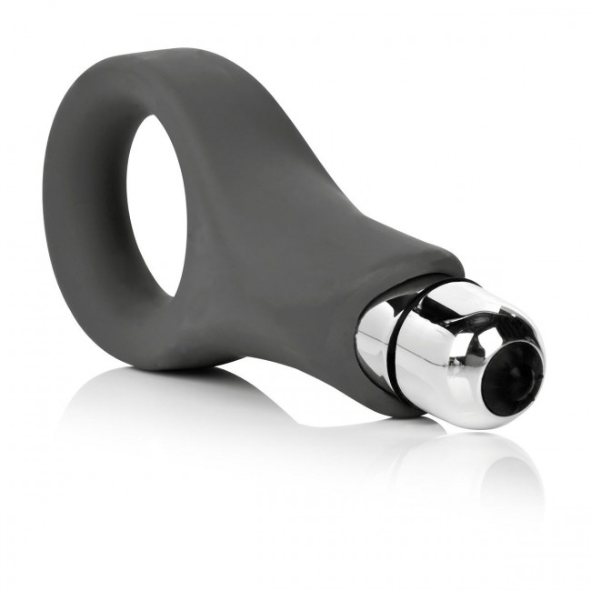 Серое виброкольцо Embrace Couples Ring , California Exotic Novelties