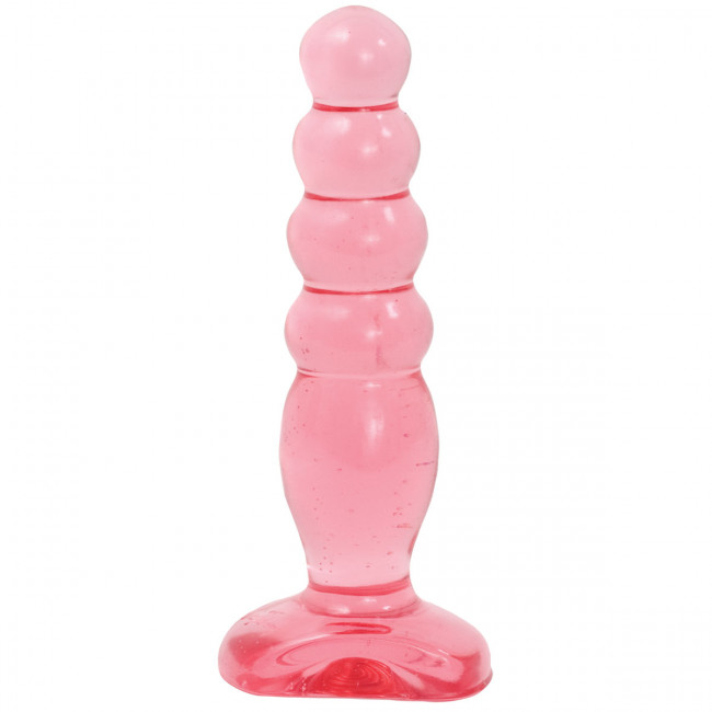 Розовая анальная пробка Crystal Jellies 5" Anal Delight - 14 см., Doc Johnson Розовая анальная пробка Crystal Jellies 5" Anal Delight - 14 см., Doc Johnson