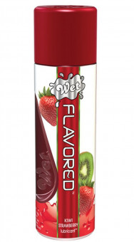 Лубрикант Wet Flavored Kiwi Strawberry с ароматом киви и клубники - 106 мл., Wet International Inc.