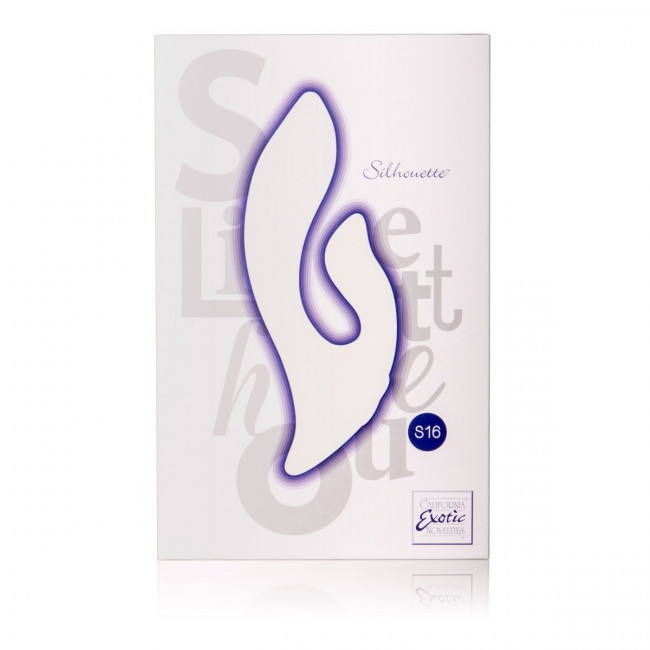 Двойной фиолетовый вибромассажер Silhouette S16, California Exotic Novelties