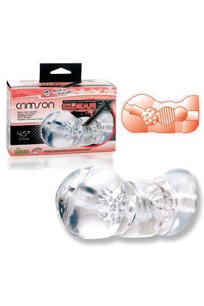 Прозрачный мастурбатор-вагина CRIMSON 4.5 TPR PUSSY, NMC