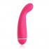 Розовый вибромассажер Intro 6 Pink для G-массажа - 17 см., JimmyJane