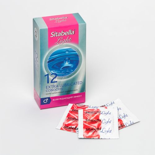 Особо увлажненные презервативы Sitabella Light с возбуждающим эффектом - 12 шт., Sitabella Особо увлажненные презервативы Sitabella Light с возбуждающим эффектом - 12 шт., Sitabella