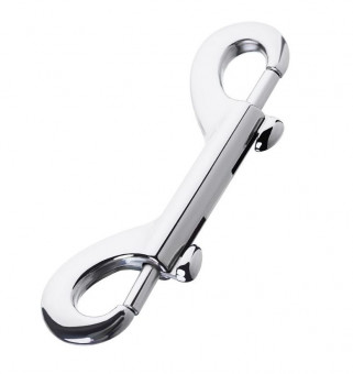 Серебристый двухсторонний карабин TOYFA Metal, ToyFa