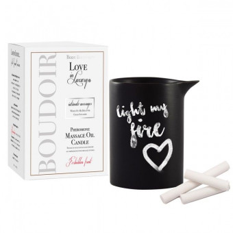 Массажная свеча с феромонами Love In Luxury Seduced Pheromone Soy Massage Candle Forbidden Fruit - 154 мл., Love in Luxury