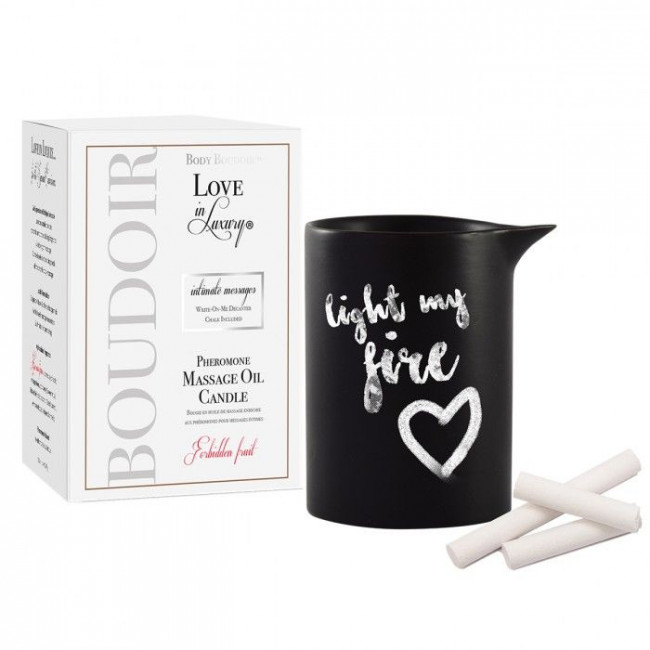 Массажная свеча с феромонами Love In Luxury Seduced Pheromone Soy Massage Candle Forbidden Fruit - 154 мл., Love in Luxury Массажная свеча с феромонами Love In Luxury Seduced Pheromone Soy Massage Candle Forbidden Fruit - 154 мл., Love in Luxury
