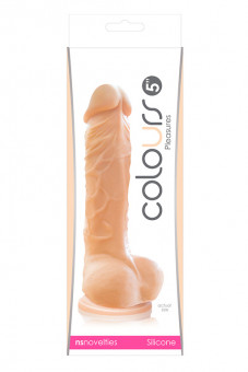 Реалистичный фаллоимитатор Colours Pleasures 5" Dildo - 17 см., NS Novelties