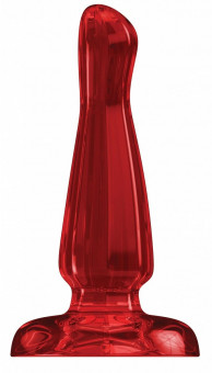 Красный анальный стимулятор Bottom Line 6" Model 3 Acrylic Red - 15,5 см., Shots Media BV
