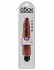 Коричневый вибратор-реалистик 9" Vibrating Stiffy - 27,9 см., Pipedream