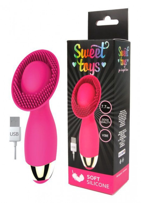 Розовый фантазийный вибромассажер с 10 режимами вибрации, Bior toys