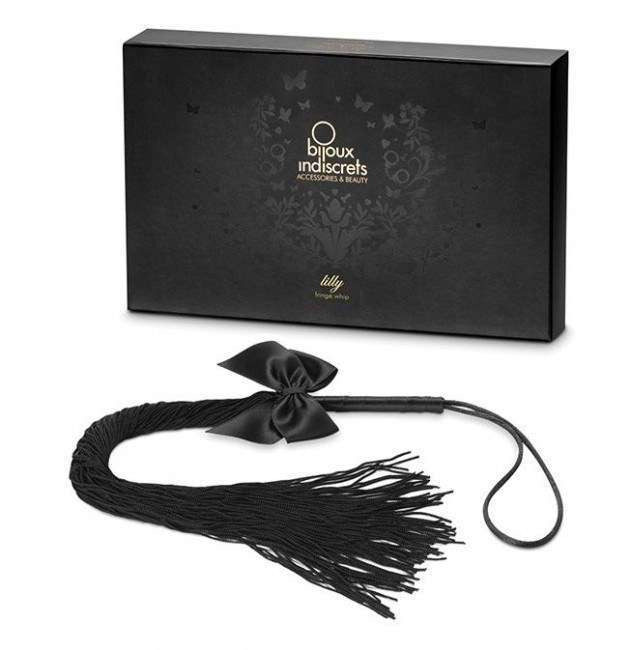 Чёрная плётка Lilly Whip Bijoux, Bijoux Indiscrets Чёрная плётка Lilly Whip Bijoux, Bijoux Indiscrets