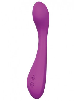 Фиолетовый гладкий перезаряжаемый вибратор SUGAR BRITCHES - 15,5 см., Dream Toys