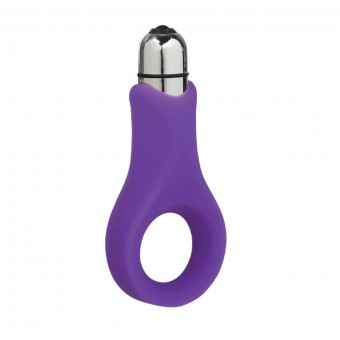 Фиолетовое виброкольцо Embrace Couples ring , California Exotic Novelties