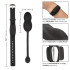 Черные вагинальные виброшарики с браслетом-пультом Wristband Remote Ultra-Soft Kegel System, California Exotic Novelties Черные вагинальные виброшарики с браслетом-пультом Wristband Remote Ultra-Soft Kegel System, California Exotic Novelties