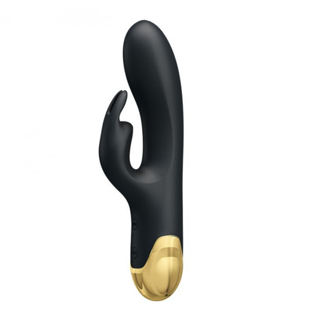 Чёрный вибратор-кролик Royal Pleasure - 19,2 см., Baile