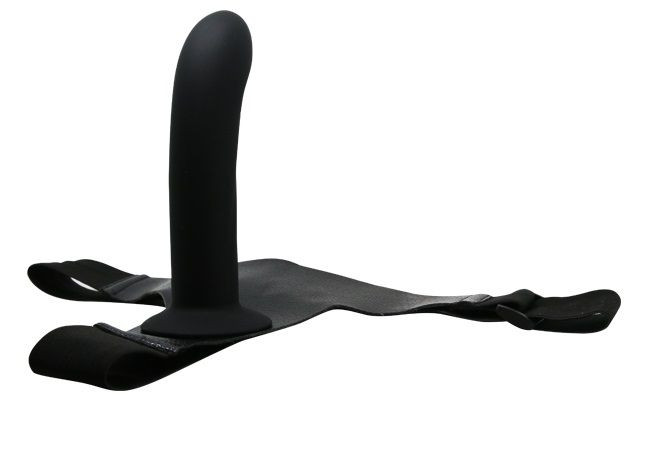 Страпон на эластичных ремнях Ultra Harness Karin Dildo - 16,8 см., Baile