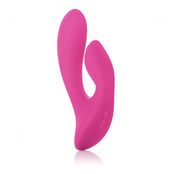 Розовый перезаряжаемый вибратор со стимуляцией клитора Silhouette S17, California Exotic Novelties