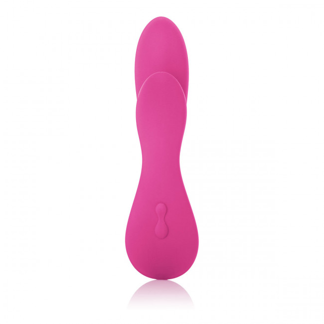 Розовый перезаряжаемый вибратор со стимуляцией клитора Silhouette S17, California Exotic Novelties