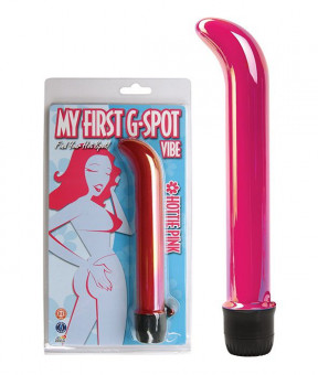 Розовый вибратор для точки G My First G-Spot - 19 см., Topco Sales