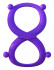Фиолетовое эрекционное кольцо на пенис и мошонку Infinity Ring, Pipedream