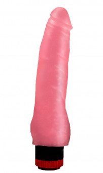 Розовый гелевый виброфаллос - 17,5 см., LOVETOY (А-Полимер)