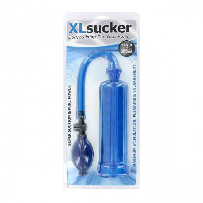 Голубая вакуумная помпа XLsucker Penis Pump, XLsucker